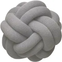 Design House Stockholm Knot tyyny, valkoinen - harmaa