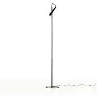 Foscarini Design-jalkalamppu Magneto, Musta, Olohuone/ruokailutila, Metalli, Design