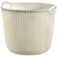 Curver Knit L säilytyskori, luonnonvalkoinen