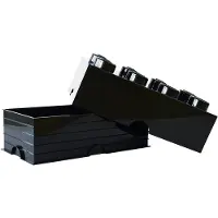 LEGO Storage Brick 8 säilytyslaatikko, musta