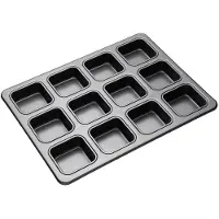 Masterclass - Non Stick Bakeware Leivontavuoka Brownie 12 palaa