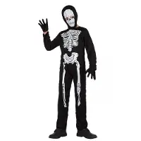 Atosa Lapsen luuranko-asu halloweeniin - 130 -145 cm (7-9 vuotta)