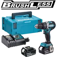 Makita Iskupora / ruuvinväännin DHP484RFJ; 18 V; 2x3,0 Ah akku