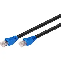 Goobay CAT 6 patch-kaapeli ulkoreititykseen, U / UTP, musta