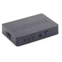Gembird DSW-HDMI-34, HDMI, 1.4a, musta, 480i, 480p, 576i, 576p, 720p, 1080i, 1080p, 2160p, 2550 MHz, 4096 x 2160 pikseliä