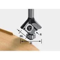 Festool Kääntöteräinen pyöristysjyrsin S8 HW R1 D28 KL12,7 OFK