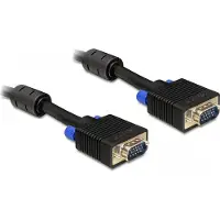 DeLOCK 20m VGA Cable, 20 m, VGA (D-Sub), VGA (D-Sub), Uros, Uros, Musta (82562)