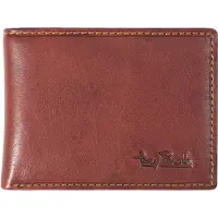 Tony Perotti Billfold With Zipper Coin Pocket - Brown - ONE SIZE