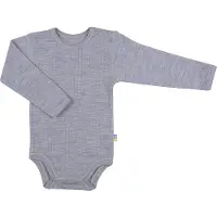 Joha Vauvan Body Harmaa Lt. Grey Melange-60 cm Wool Harmaa 60 cm Pojat, Tytöt