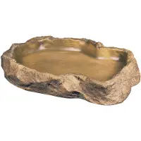 Exo Terra - Feeding Dish - For Reptiles Brown X-Large - Matelijat - Ruokinta ja juoma-automaatit - Ruokakupit
