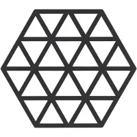 Zone Denmark - Hexagon Pannunalunen Silikoni 16 cm Black