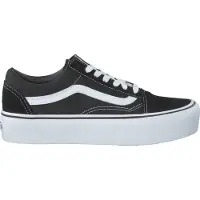 Vans unisex. VN0A3B3UY281 Old Skool Platform Sneakers Black (40), Fabric, 1 to 3 cm, Laces, Casual