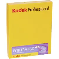 Kodak 1710516 Professional Portra -v rifilmi ISO 160 4 x 5 tuumaa 10 arkkia (keltainen)
