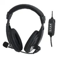 Logilink HS0019, Langallinen, Puhelut/Musiikki, 20 - 20000 Hz, 245 g, Kuulokkeet, Musta