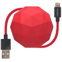 Usbepower Cosmo USB-A – Lightning -kaapeli, 1,2 m, punainen