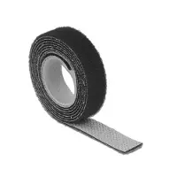 DeLOCK – Hook-and-loop tape on roll L 1 m x W 13 mm black (18709)