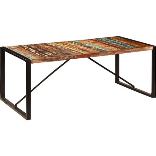 VidaXL Ruokapöytä 200x100x75 cm kiinteä kierrätetty puu VidaXL Ruokapöytä 200x100x75 cm kiinteä kierrätetty puu