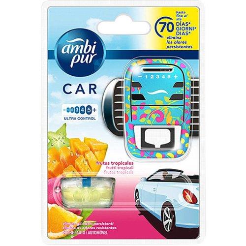 Ambi Pur Car Air Freshener Aparato + Recambio N Fruta Tropical Ambi Pur Car Air Freshener Aparato + Recambio N Fruta Tropical