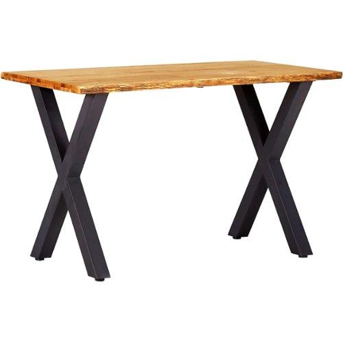 VidaXL Ruokapöytä luonnollinen 120x65x75 cm täysi tammi VidaXL Ruokapöytä luonnollinen 120x65x75 cm täysi tammi