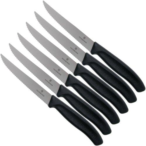 Victorinox Swiss Modern 6.9093.12W.12, 12-piece cutlery set with steak knife,  black