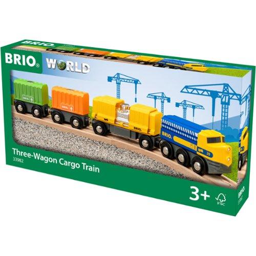 BRIO World 33982 - Tavarajuna ja 3 vaunua lelujunat ...